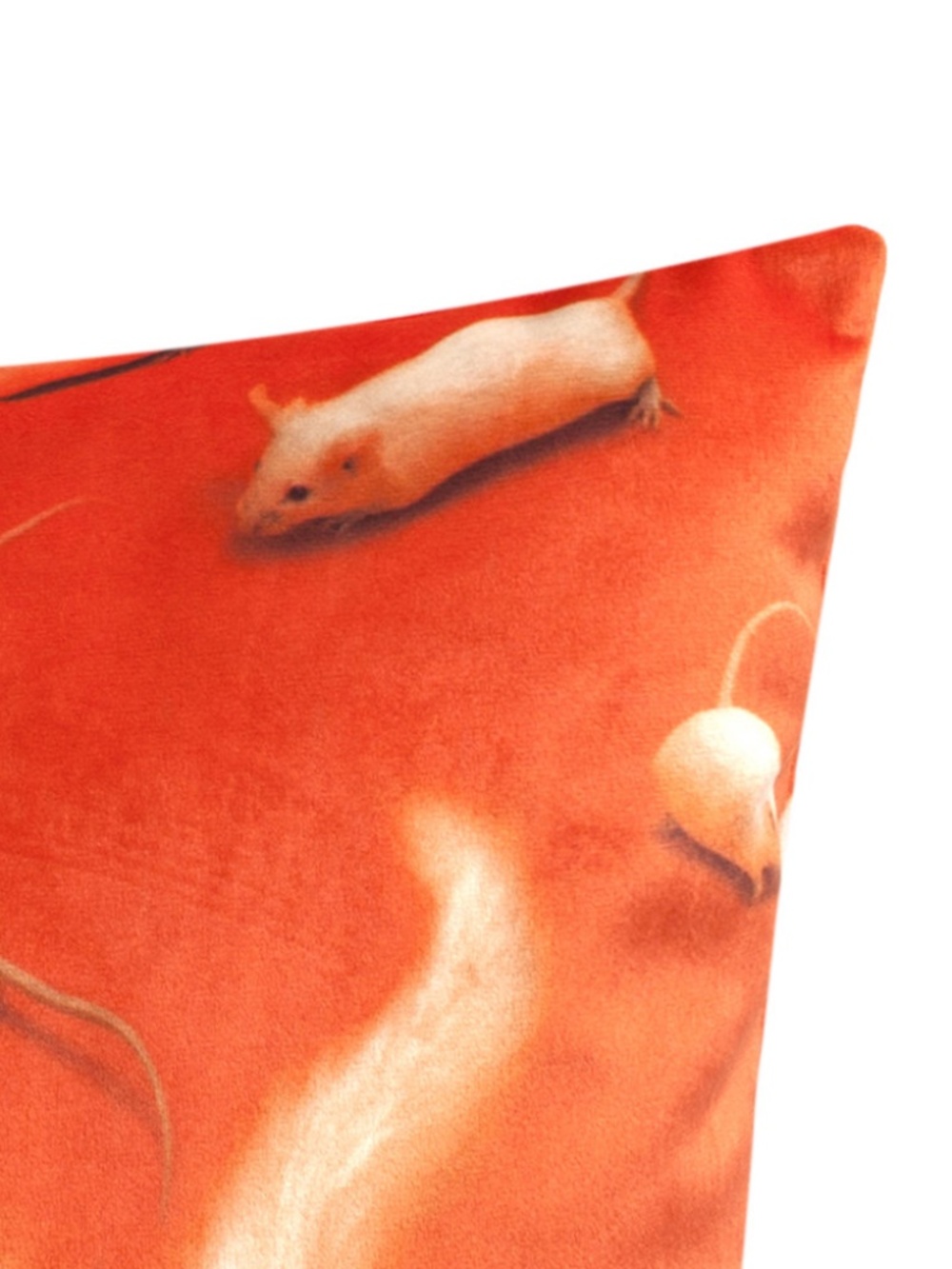 New Seletti Throw Pillow Cushion 50x50cm Kitten Cat Mice Mouse Decorative Decor - Picture 4 of 5